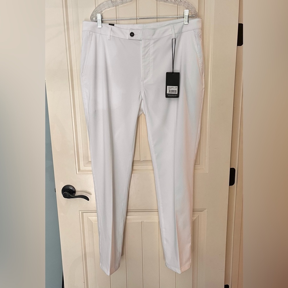 ABACUS Golf Pants NWT Men’s Size 36/30 White Active Sport Lightweight Luxury App